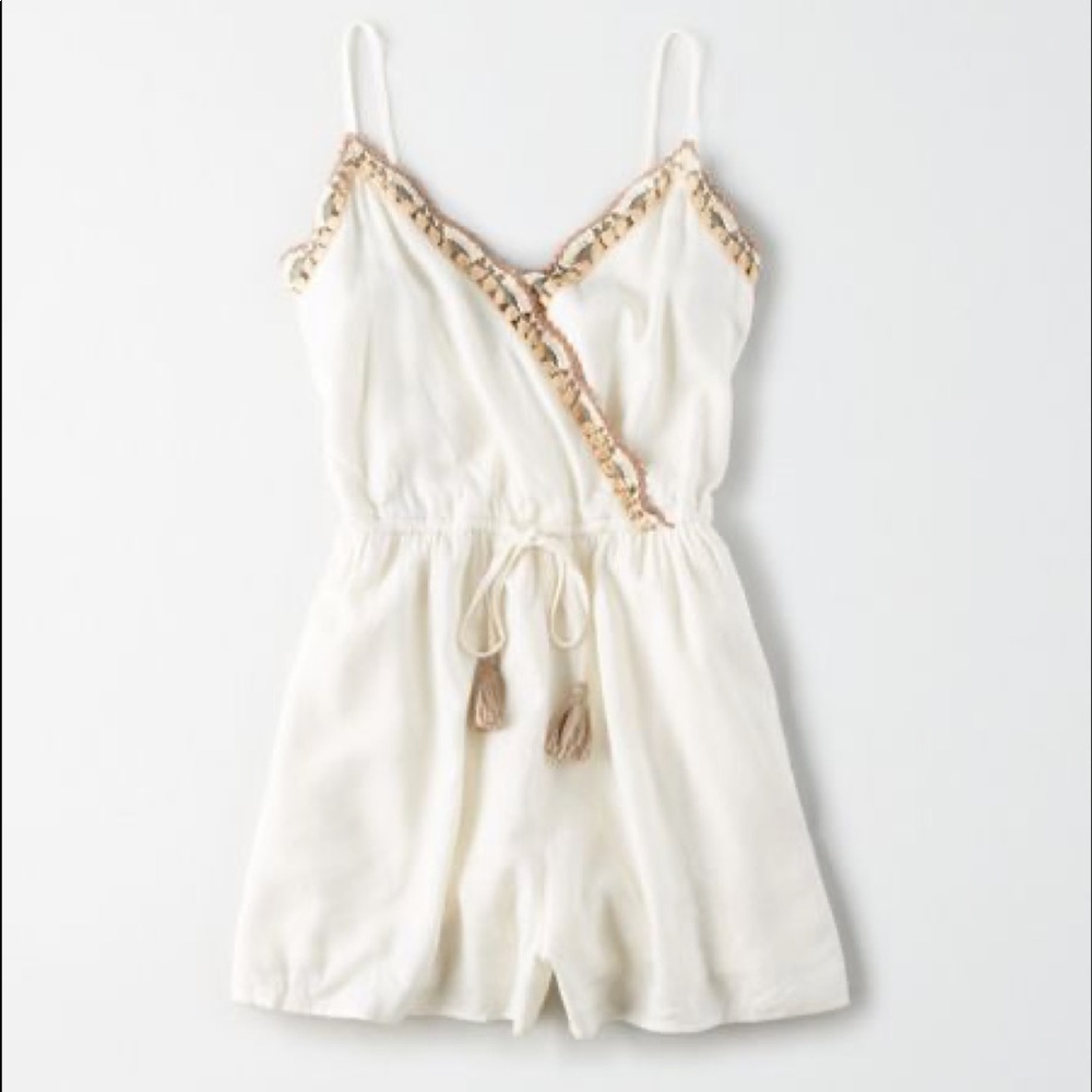 Crochet wrap front romper - Picture 2 of 4